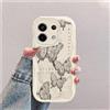 hdqICase Farfalla Custodia Onda Silicone Morbido Compatibile con Xiaomi Redmi Note 13 Pro 4G Bianco Cover