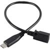 ACOLY Adattatore da Mini USB a USB C, convertitore da Mini 5P femmina a Tipo C maschio, cavo di prolunga per la ricarica dei dati da 27 cm/10,6 pollici