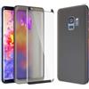 NALIA Custodia Totale compatibile con Samsung Galaxy S9, Protezione Sottile Full-Body Case Fronte Retro Protettiva, Ultra-Slim Telefono Cellulare Cover Bumper con Screen Protector, Colore:Nero