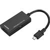 Masyrt Adattatore Micro USB a HDMI,Adattatore Micro Usb A Hdmi 1080P,Suono Stereo a 8 Canali Segnale Stabile per Telefono Android su HD TV con Adattatore Video HDMI 5pin