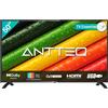 Antteq AB50D1 TV 50 pollici (Televisori 127 cm), Dolby Audio, Triplo Tuner DVB-C/T2/S2, CI+, HDMI, USB, uscita audio digitale, modalità Hotel inclusa