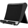 ZAMETTER Supporto per telefono, regolabile, pieghevole, da scrivania, con base antiscivolo, per smartphone, tablet, videochiamate da 3,5 a 11 pollici, colore bianco (nero)