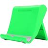 ZAMETTER Supporto per telefono, regolabile, pieghevole, da scrivania, con base antiscivolo, per smartphone, tablet, videochiamate da 3,5 a 11 pollici, colore bianco (verde)