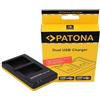 Patona Caricabatterie rapido doppio per Sony - Prodotto restituito senza confezione originale NP-FW50"