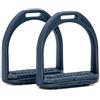 Compositi AMKA - Staffa in plastica per bambini e ragazzi, ammortizzante, resistente all'umidità, inserto in elastomero nero