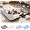 Generico Tappetino Refrigerante Cane, 90x56cm Tappeto Rinfrescante per Cani Gatti, Cuccia Refrigerante Lavabile, Cuscino Raffreddamento in Nel Caldo Estate, per Animali di Piccola Media Grande
