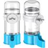 Pawfly 2 pezzi di beverino automatico per uccelli, distributore d'acqua in plastica per gabbia, distributore blu per parrocchetti, calopsitte, pappagallini, inseparabili (non per l'uso con colombe)