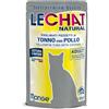 Magazzini GM Monge LeChat Natural Adult Pezzetti di Tonno Cotti a Vapore, Alimento Complementare Umido per Gatti Adulti con Omega-3 Naturali, Ricetta Superpremium, Alta Appetibilità (6, Tonno con Pollo)
