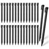 Trlyane Picchetti da Giardino in Plastica 30 Pezzi, 25 cm Picchetti di Ancoraggio per Bordure Prato, Aiuole, Telo Antierbacce, Tubi Irrigazione e Cavo Robot Tagliaerba, Nero