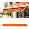 Generico Mantovana Ondulata di Ricambio per Tenda da Sole Retrattile, Tenda da Sole Esterna Falda Anteriore di Ricambio per Finestre E Porte, Tela Sostitutiva In Poliestere(Arancione,L280cmxH20cm)