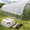 Generico Telo Ombreggiante Bianco 50% con Occhielli, Rete Ombreggiante HDPE per Serra, Giardino e Piante, rete antigrandine per Verdure, Pollaio, Cuccia, Cortile, Uso Esterno(1x5m)