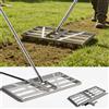 XIIW Raschietto XXL 85x35 cm | Manico regolabile 2 m | Rase Rase Rase Sanden Topdressing Superfici Lawn Leveler Giardino Livellamento