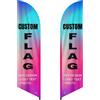 Generic Bandiere con piume personalizzate per affari (solo bandiera), pubblicità personalizzata per coltelli da spiaggia, con logo/testo/foto