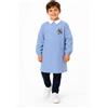 Siggi Grembiule scuola elementare Celeste bambino Siggi Made in Italy ricamo Moto 4388, CELESTE
