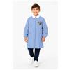 Siggi Grembiule scuola elementare celeste con zip bambino Siggi Made in Italy ricamo Skate 4399, CELESTE