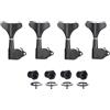 KAISH 4 corde 18:1 sigillati Bass Tuners Bass Guitar Tuning Keys Tuning Machine Heads per Ibanez/Yamaha Style acustico/basso elettrico nero