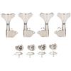 KAISH 4 Corde 2R2L 18:1 Sigillate Bass Tuners Bass Guitar Tuning Keys Tuning Machine Heads per Ibanez/Yamaha Style Acustico/Basso Elettrico Nickel