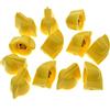 KAISH 12pcs 1/4 Vintage sollevato Mini Chicken Head Knobs Piccole Dimensioni Guitar Bass Potentiometro Manopole con Set Vite Giallo