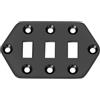 KAISH Placca di controllo per pickup per chitarra elettrica, per chitarra Jaguar vintage/classica, nera