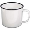 MFH Tazza smaltata, bianca 350ml,