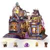 Cuteefun Mini Casa delle Bambole Magica con Luci LED, Kit Casa in Miniatura Fai da Te in Legno, Dettagliata Decorazione per la Casa, Regalo di Natale, Halloween, Compleanno, (Bottega Magica)