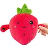 Matoebyr Peluche musicale interattivo, 22x20x10cm Bambola musicale interattiva con sensori e orecchie sensibili alla musica del pianoforte, Bambola a Induzione Tattile a Forma di Frutta per bambini e bambine