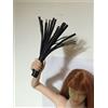 BOSWON 1/6th SM Frusta in pelle PU nera per figura maschile e femminile da 30,5 cm