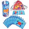 Generico Giocattoli per La Piscina di Immersione per Bambini | Set di Divertenti Giocattoli da Piscina | con 40 Bloccare Geometrici A Sette Colori E 18 Carte Challenge | per Piscine Estive, Feste All'aperto