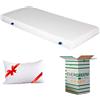 EVERGREENWEB MATERASSI & BEDS EVERGREENWEB - Materasso 120x190 una Piazza e Mezza in Waterfoam ORTOPEDICO alto 15cm con Cuscino Memory Foam GRATIS Rivestimento in AIR SPACE Bianco tessuto Anallergico per tutti Letti o Reti OFFERTA