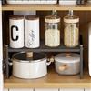 HQahnekme Mensole Cucina,Cucina Organizer con tappetino antiscivolo,Organizzatore della per cucina/bagno/piano tavolo/credenza.(black)