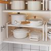 HQahnekme Mensole Cucina,Cucina Organizer con tappetino antiscivolo,Organizzatore della per cucina/bagno/piano tavolo/credenza. (white)