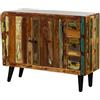 MASSIVMOEBEL24.DE SIXTIES #112 Madia in legno riciclato - laccato/multicolore 110x40x86