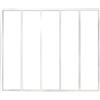 Vente-unique - Vetrata Stile Industriale 150 x 105 cm in Alluminio termolaccato Bianco - Bayview