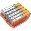 Renkforce Ink Combo Pack sostituisce Canon PGI-570 + CLI-571 (0372C004) compatibile con nero, nero fotografico, ciano, magenta, giallo RF-I-C-570/1XLBKCMY5PK RF-5655916 (RF-5655916)