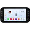 OEM Lettore multimediale compatibile con Carplay, sistema di controllo vocale avanzato, sistema di navigazione, compatibile con Fiat Panda dal 2013 al 2020, modello QS6 AHD2 KI
