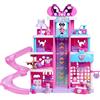 Just Play Set di gioco interattivo l'Hotel dei Cuccioli di Minni Disney Junior da 53,3 cm con luci e suoni, 23 pezzi, 4 piani di gioco, giocattoli per bambini dai 3 anni