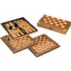 Philos Scacchi, Backgammon, Dama Set Da Gioco - Campo 43 mm