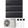 Samsung CONDIZIONATORE SAMSUNG WINDFREE PREMIERE SOAPSTONE CHARCOAL TRIAL SPLIT 7000+7000+12000 BTU INVERTER R32 AJ068 A++ WIFI