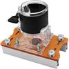 zolyet 2-in-1 Router per la lavorazione del legno Base robusta in lega di alluminio scanalatura Tenoning Tool multifunzionale compatto per mobili mobili compiti