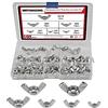 WMYCONGCONG - Set di 105 dadi a forma di farfalla per dadi ad ala M3, M4, M5, M6, M8, M10, 304, in acciaio INOX