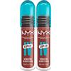 NYX Professional Makeup Lip I.V. Gloss Stain Idratante 2in1 Lipgloss e Tinta Labbra Applicatore a Goccia Formula Vegana con Vitamina B12 e Magnesio Tonalità 18 Drippin' Nude - 2 Lipgloss da 5ml