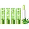 EONFAVE Balsamo per labbra magico che cambia colore, 5 pezzi di rossetto in aloe vera, idratante labbra, colore cambiamento di temperatura, idratante a lunga durata, impermeabile (5 pezzi)
