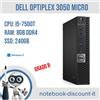 Dell Mini PC Dell Optiplex 3050 Micro Cpu i5-7500T Ram 8gb DDR4 SSD 240gb Win11Pro
