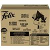 FELIX Fantastic Sapori di Campagna in gelatina Mix carne 120x85g manzo, pollo, anatra e agnello, cibo umido per gatti