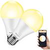 oniroview Lampadine Led Smart Compatibili Alexa Google WiFI Intelligente E27 10W Dimmerabile Luce Calda 2700K Bianco Regolabile (2)
