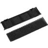 ZMdooreasy Per Midea Filtro Condizionatore D'aria Staffa In Cotone Con Telaio In Plastica Stabile E Filtrazione Efficiente Foglio Di Cotone Per Casa Ufficio Sistema Di Raffreddamento Colore Nero 22 cm(Set)