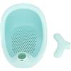 Yosoo Health Gear Seggiolino da Bagno per Bambini Aspirazione Antiscivolo Forma di Cartone Animato Sdraiato Sicuro Vasca da Bagno per Neonati Simpatica Balena Cuscino in Silicone a Rete (Verde)