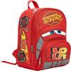 Disney Cars Lightning McQueen Zaino per Bambini, Zaino Rosso per Scuola per Ragazzi, Borsa da Scuola Leggera per Scuola Materna e Asilo Nido con Tasca Anteriore, Zaino da Viaggio per il Tempo Libero