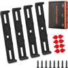 DELAESI Portatarga Senza Cornice Clip Porta Targa Auto Senza Cornice Supporto Targa Auto Invisibile e Rimovibile Portatarga Senza Telaio Supporto Invisibile per Targa Autos per Tutti i Veicoli e Modelli