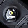 SHIFENG Adesivi 3D per interni auto per accendisigari e cassetti, compatibili con Smart Fortwo forfour 453 2015-2019 accessori (1 adesivo per accendisigari)
